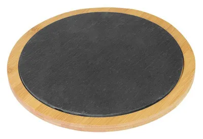 Immagine prodotto di Westmark Servierplatte Tapas + Friends, Schiefer in Bambus, 28 cm, 69612270