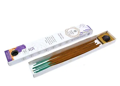 Obrázok produktu pre Vonné tyčinky s drahokamom Green Tree Gemstone Incense \Healing\", Levanduľa - Drahokam Ametyst"