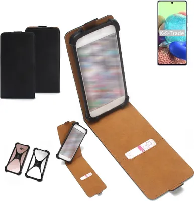 Produktbild von K-S-Trade Handyhülle Schutzhülle kompatibel mit Oppo A72 5G Hülle Case Cover Flip Style Bumper schwarz 1x