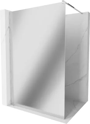 Image de Mexen Kioto paroi de douche 80 x 200 cm, Miroir 8 mm, Chrome - 800-080-101-01-50