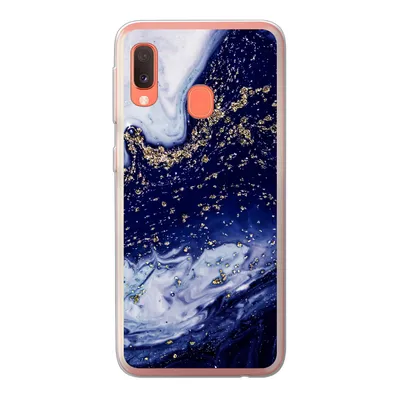 Produktbild von MuchoWow® Handyhülle Schutzhülle Hülle für Samsung Galaxy A20e Marmor - Gold - Natursteine Silikon Softcase Handy Hülle - Abdeckung