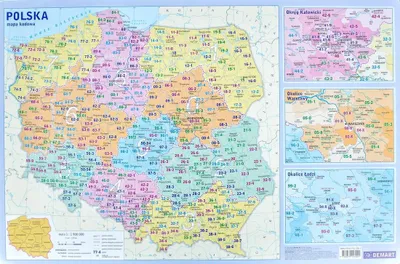 Produktbild von Polen. Code-Karte, Schreibtischunterlage. Demart