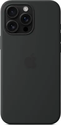 Produktbild von Apple iPhone 16 Pro Max Hülle - Silikon - Soft Case, Backcover - Schwarz