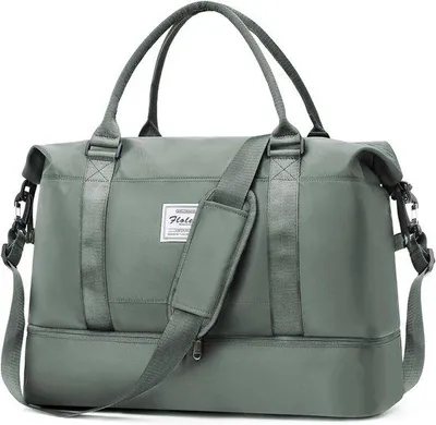 Produktbild von Damen große Wochenendtasche, Sporttasche, Handtasche, Krankenhaustasche, Reise- und Schwimmtasche, Trainingstasche mit Schuhfach für Air Travel, 50