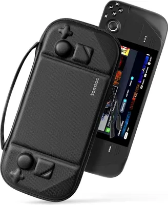 Zdjęcie produktu dla Tomtoc Case for Steam Deck Hard Shell, wszechstronny futerał ochronny do Steam Deck, czarny