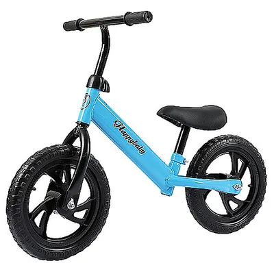Imagen del producto de Bicicleta de equilibrio Kinder, para niños de 3 a 5 años, sin pedales, de 12 pulgadas, color azul