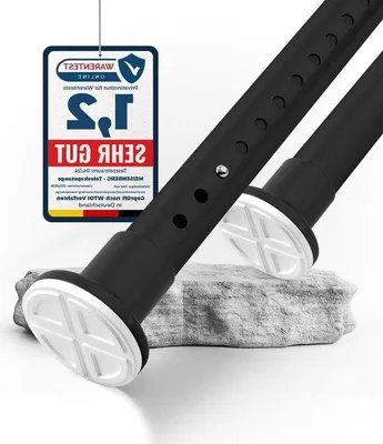 Produktbild von Teleskopische Duschrinne 310-360cm Edelstahl Schwarz Ø32mm