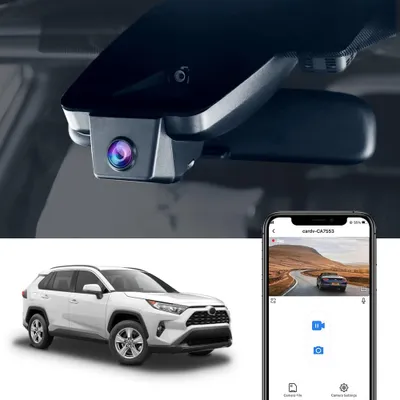 Image de Caméra embarquée FITCAMX 4K WiFi pour Toyota RAV4 2019-2021 avec carte de 64 Go