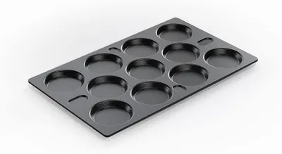 GN 1/1 Backblech mit 11 Mulden, 53x32,5 cm, Aluminiumguss
