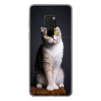 Produktbild von MuchoWow® Handyhülle Schutzhülle Hülle für Huawei P40 Lite Katze - Augen - Licht Silikon Softcase Handy Hülle