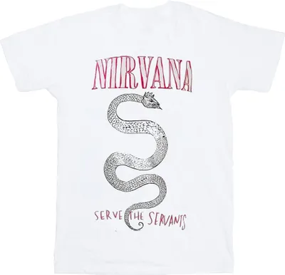 Image de Nirvana - "Serve The Servants" T-shirt pour homme/femme unie PH1976 (XL) (Blanc)