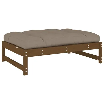 Produktbild von Gartenhocker Honigbraun 120x80 cm Massivholz Kiefer