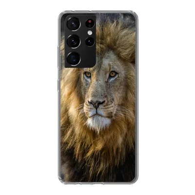 Produktbild von MuchoWow® Handyhülle Schutzhülle Hülle für Samsung Galaxy S21 Ultra Löwe - Porträt - Wild Silikon Softcase Handy Hülle - Mobiltelefon