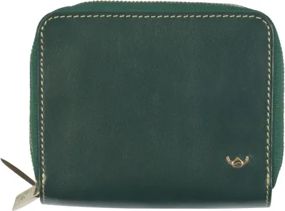 Produktbild von Golden Head Leder Geldbörse Venezia Zipped Billfold Coin Wallet Sectioned Coin Pocket with Zipper Green grün