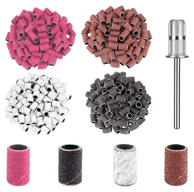 Produktbild von Schleifhülsen Nagelfräser 221 Stück 80/120/180/240 Grit für Maniküre