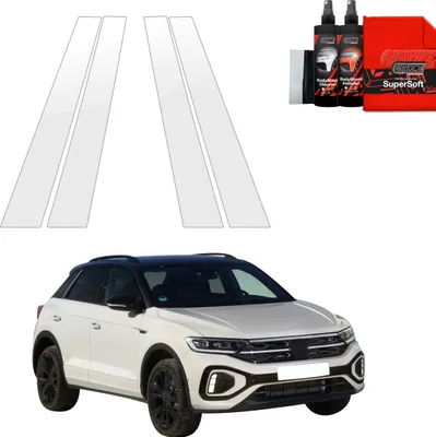 Zdjęcie produktu dla folia ochronna 4 w 1 Grizz Protector na słupek B - Volkswagen T-Roc (2021-2025)