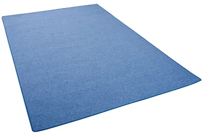 Produktbild von Feinschlinge Schlingenteppich Velours Teppich Modern Einfarbig, Größe:200x250 cm, Farbe:Blau