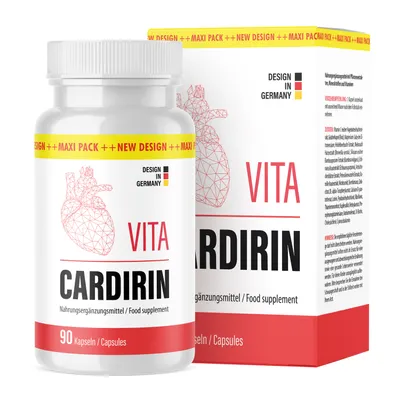 Produktbild von VITA CARDIRIN Kapseln - Qualität direkt für Sie - Kapseln für Männer & Frauen | 90 Kapseln Maxi Pack