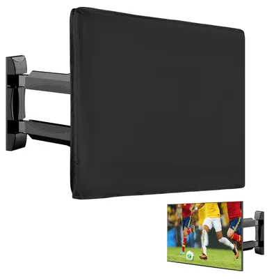 Produktbild von kwmobile 24" TV Abdeckung Outdoor - Fernsehabdeckung - Fernseher Hülle Bildschirmschutz Schutzhülle - Schwarz