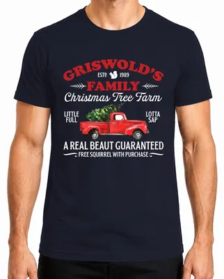 Obrázok produktu pre Griswolds Family Christmas Tree Farm - Christmas Xmas Pánske tričko, námorná farba, 3XL