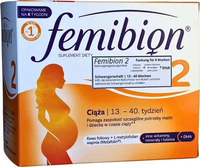 Produktbild von Femibion Natal 2 Schwangerschaft 56 Tabletten + 56 Kapseln Für 8 Wochen Folsäure
