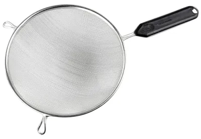 Produktbild von Fackelmann Sieb Ø 20 cm, Küchensieb verzinnt, feinmaschiger Seiher mit Griffeinl