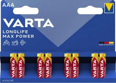 Obrázek produktu pro Varta 04703 101 418, Baterie na jedno použití, AAA, Alkalický, 1,5 V, 8 kusů, 10,5 mm