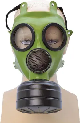 Produktbild von Gasmasker Kostüm Uni - One Size - 34 cm x 19 cm x 15 cm