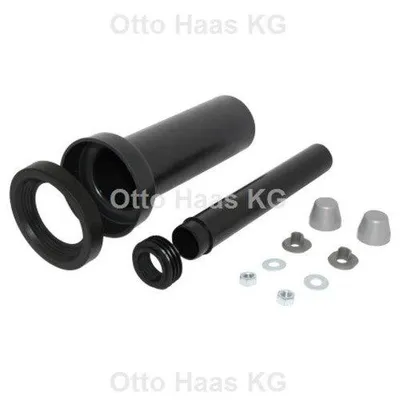 Produktbild von Otto Haas Wand-WC-Anschlussgarnitur DN110, 300 mm Nr. 3602, lange Ausführung, Metalloptik