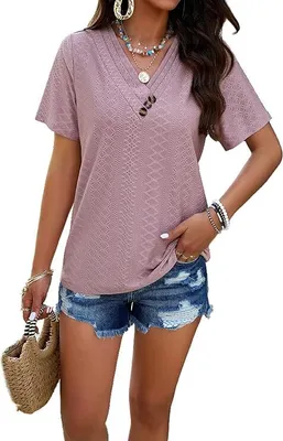 Produktbild von Missdong Damen T-Shirt Rosa S
