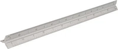 Produktbild von Jumada's - Aluminium-Skalenlineal 300 mm - Dreieckslineal