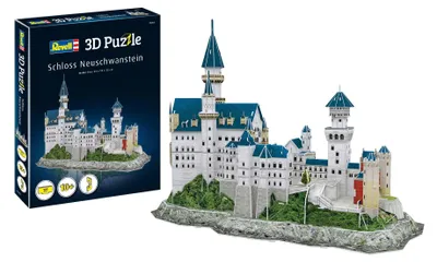 Immagine prodotto di Revell 3D Puzzle Schloss Neuschwanstein, Sehenswürdigkeit, 121 Teile, ab 10 Jahren, 00205