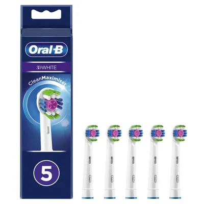 Produktbild von Oral-B Clean Maximiser Aufsteckbürste 3D White 5er