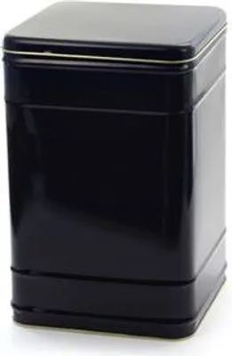 Produktbild von Vorratsdose 1,5kg "Edward" schwarz matt, Schanierdeckel 150 x 190 x 220 mm