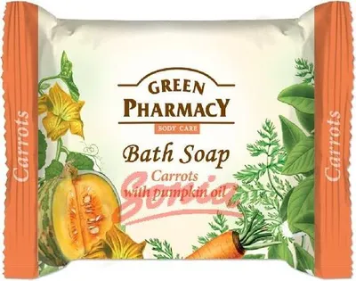 Produktbild von GREEN PHARMACY Karotten- und Kürbisöl-Handseife, 100 g
