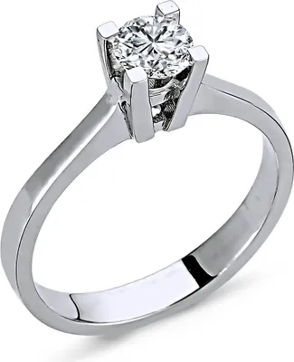 Produktbild von 0,45 Carat Diamant Solitär Ring Meisterwerk 14 Karat Weißgold
