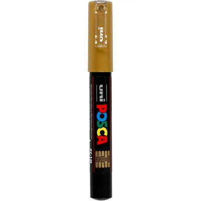 Produktbild von POSCA PC1MC OR, 1 Stück(e), Gold, Feine Spitze, Schwarz, Rund, 0,7 mm