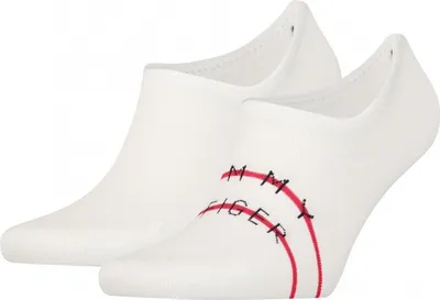 Obrázok produktu pre Pánske ponožky Tommy Hilfiger Men Footie 2P White 2-pack CF2Y 701222189-001 39-42