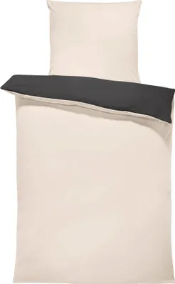 A folded duvet cover and pillowcase set.