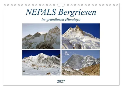 Produktbild von NEPALS Bergriesen im grandiosen Himalaya (Wandkalender 2027 DIN A4 quer), CALVENDO Monatskalender
