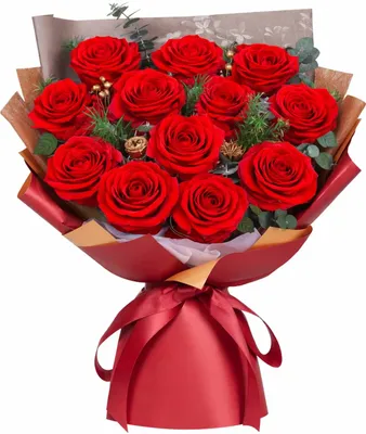 Strauß aus 12 ewigen Rosen – Geschenk für Frauen