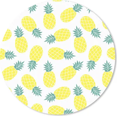 Produktbild von MuchoWow® Mauspad Mousepad Sommer - Tropisch - Design - Ananas 20x20 cm - Mousepads - Maus Mat - Pad - Mausunterlage - Schreibtischmatte