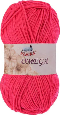 100g Strickgarn Omega Häkelgarn Acrylwolle Klassikgarn Wolle unifarben, neonpink