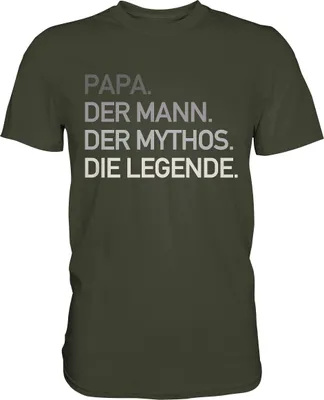 Produktbild von Papa Mann Mythos Legende T-Shirt Vatertag Geschenkidee – Urban Khaki / XXL