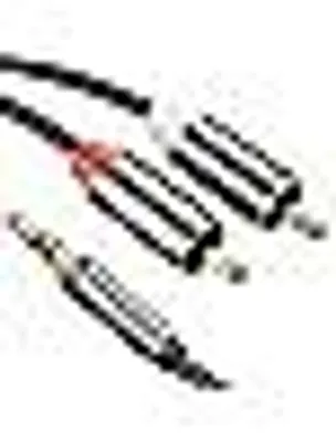 Produktbild von Cinch Kabel Cinch auf Klinke, Audio Aux 3,5mm Klinke zu 2 Chinch RCA Y für MP3, Tablets, Stereoempfänger, Auto, Lautsprecher, HDTV usw