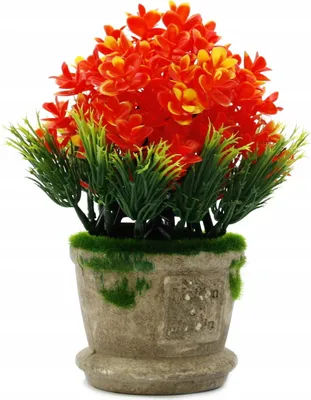 Produktbild von Kunstblumen im Topf 17cm - Dekorative Kunstpflanze Realistisch Wohnzimmer Deko