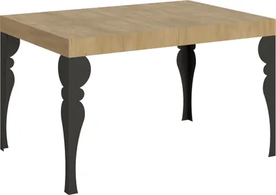 Produktbild von Ausziehbarer Tisch 90 x 140/244 cm, Gestell Paxon Eiche Natur Anthrazit