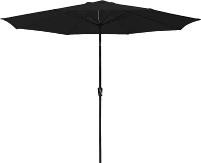 Image de Parasol droit HAPUNA rond 3,30m de diamètre noir