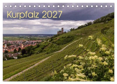 Produktbild von Kurpfalz 2027 (Tischkalender 2027 DIN A5 quer), CALVENDO Monatskalender