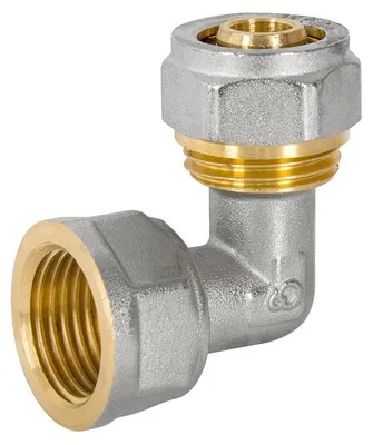 Immagine prodotto di Raccordo A Gomito Pex-Al-Pex Cromato 1/2*20 Femmina - D1/2*20.Kold